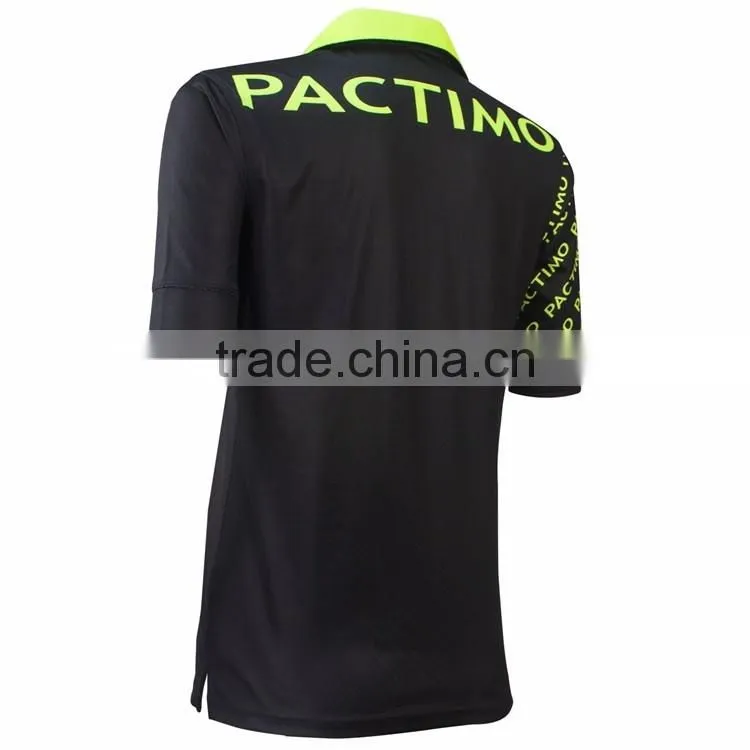 Wholesale china sports quick dry women/lady golf polo shirts with neon green