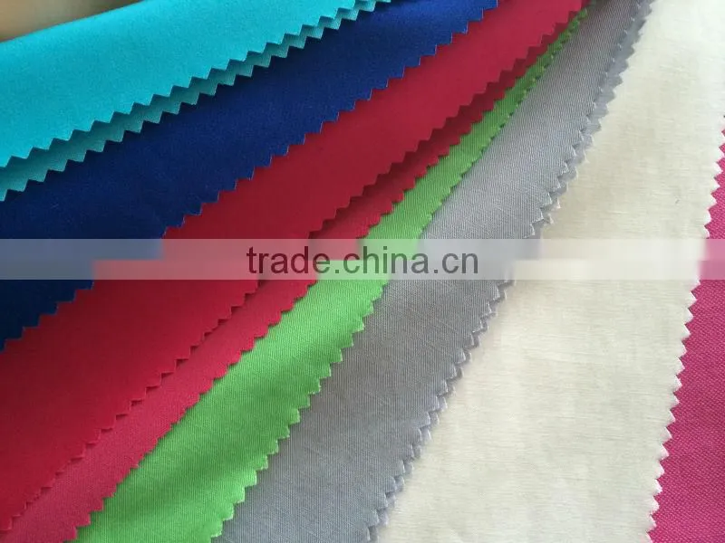 solid dyed colorful cotton poplin shirting fabric