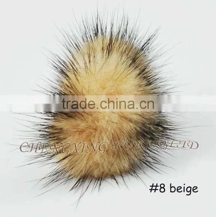 CX-A-27 Genuine Mink Fur Ball Finger Ring