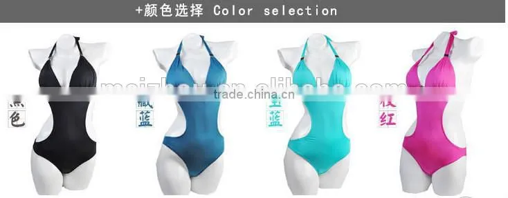 2015 fashionable Sexy Slim One piece bikini swimsuit(BS065)