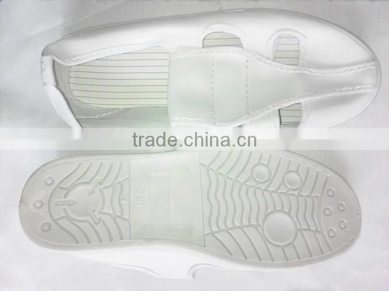 High quality ESD Conductive 4-Holes Butterfly Shoes / Anti-static PVC Safety Working shoes