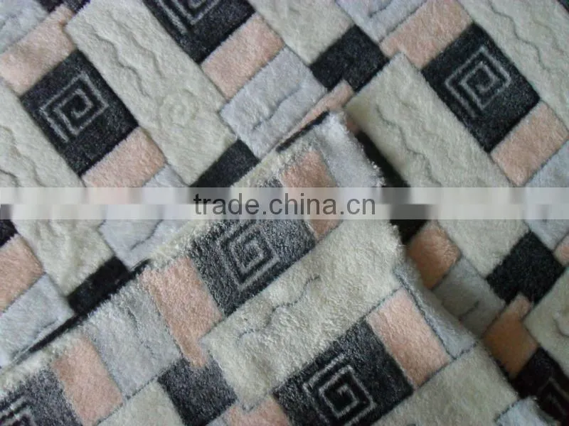 high quality jacquard coral fleece blanket