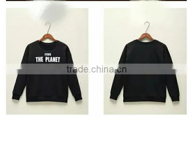 women simple fashion Sweatshirt with letter printed
