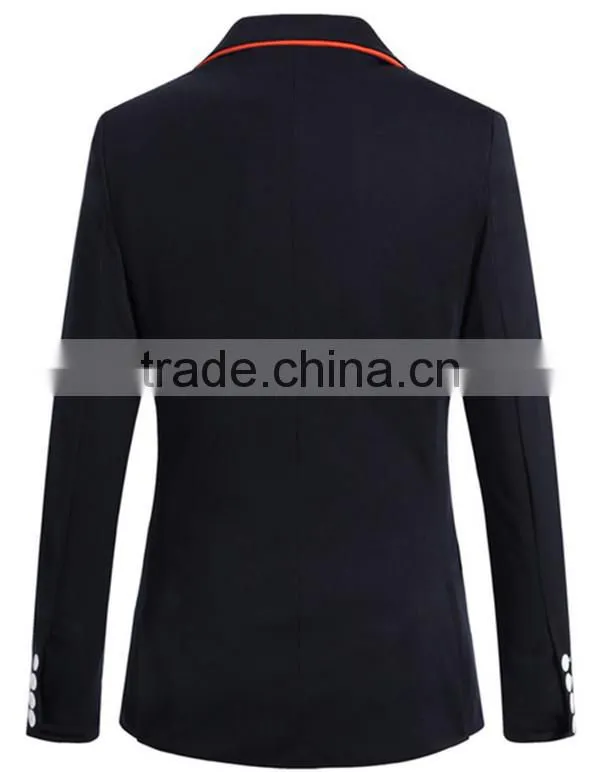 1 pc turn down collar bussiness new design long sleeve solid 4 colors for choice mens blazer jacket