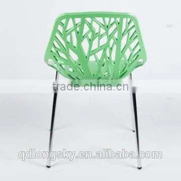 LS-4009 Wholesale Modern Cheap Colorful Stacking plastic Dining Chair For Dining Room Furniture