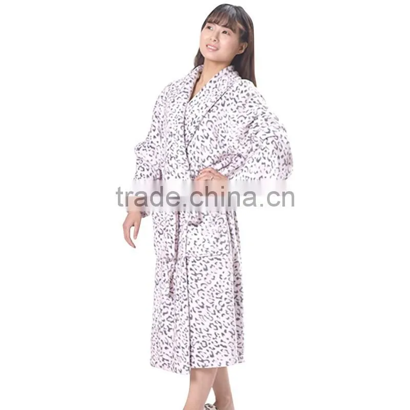 Sexy Luxury Coral Fleece Women Bathrobe