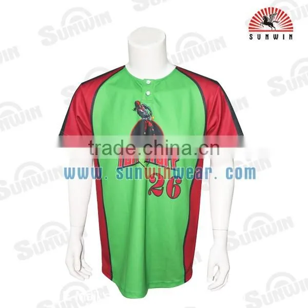 Button Shirts Baseball Jersey/Baseball Shirt Wholesale