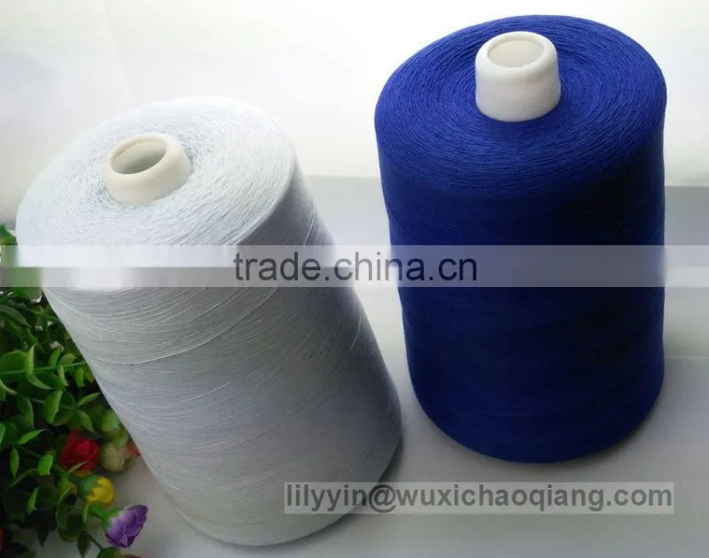 cotton spun polyester sewing thread,spun polyester sewing thread for book binding,dmc thread