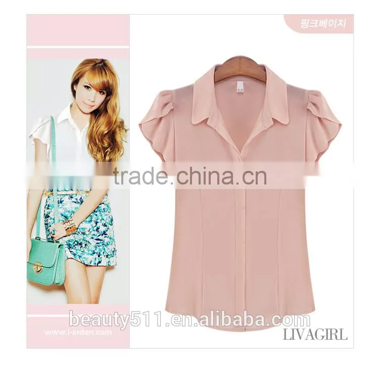 The sleeveless sleeveless sleeveless chiffon shirt women shirt SD95