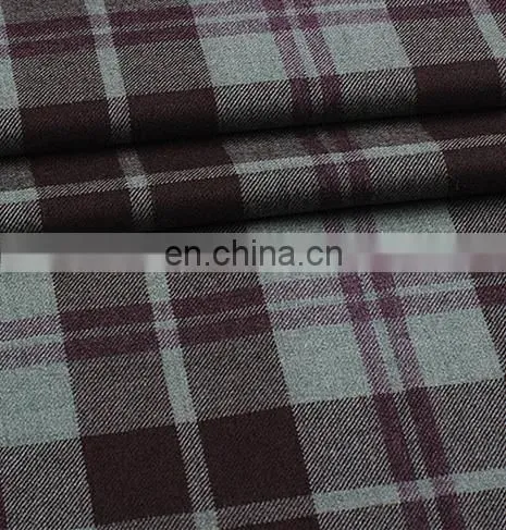 New fashion TR worsted woven fabric in check for school uniforms