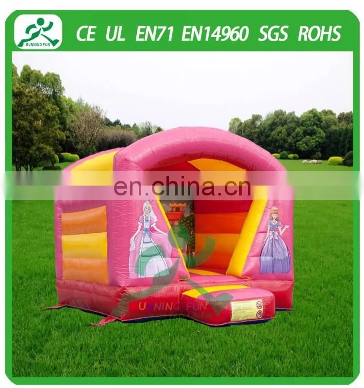 Mini inflatable princess open bouncy castle