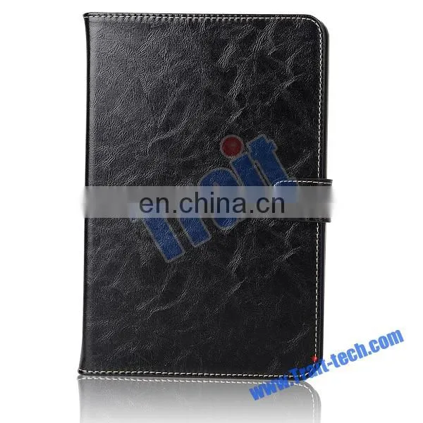 2015 New Arrival Oil Wax Crazy Horse Pattern for iPad Mini 4 tablet cover