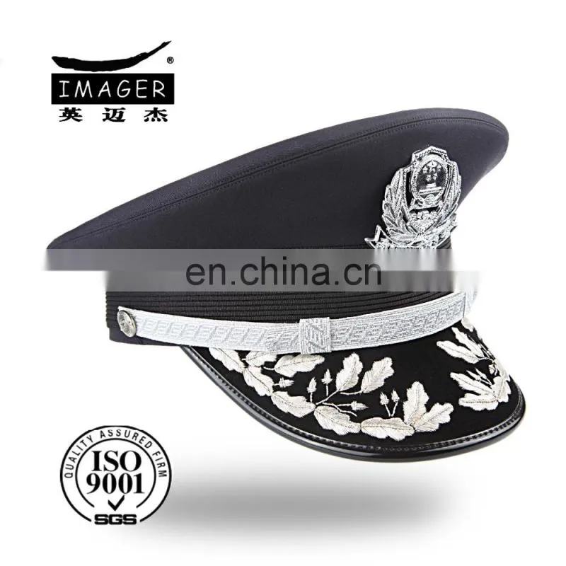 High quality custom fire fighting lieutenant colonel hat with free samples