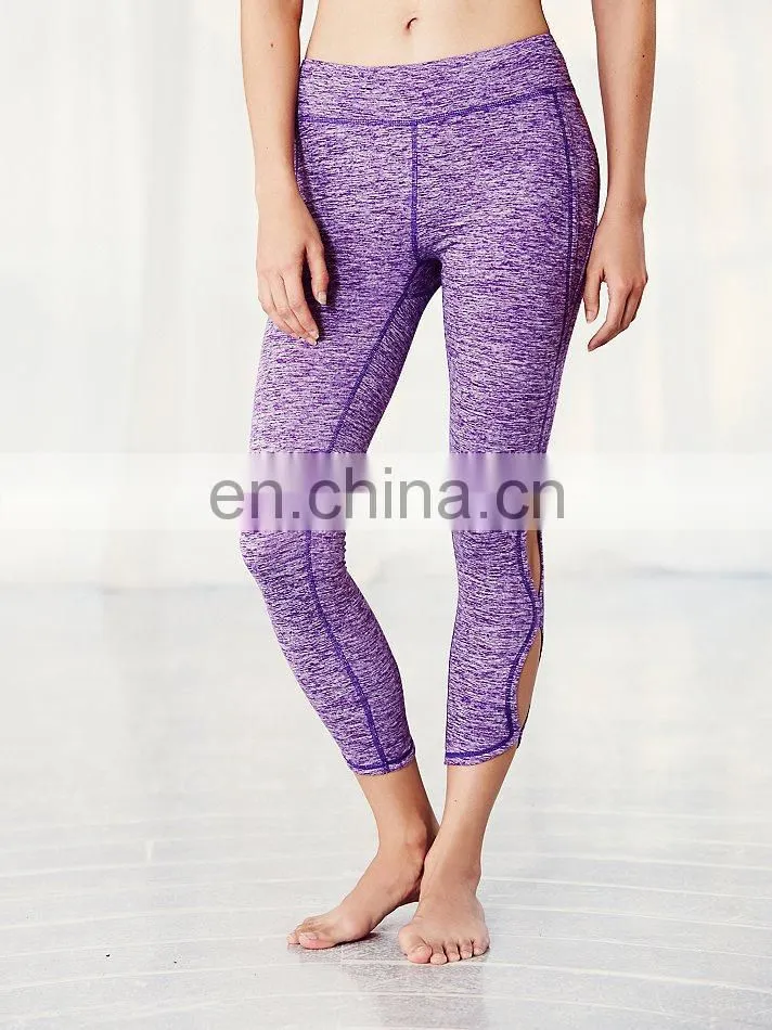 Yihao 2015 Elastic waistband high quality ladies yoga legging designs wholesale custome make new design leggings
