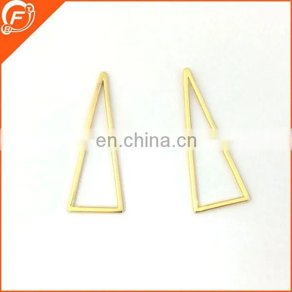 fantastic imitation gold color triangular shape metal accessory for clothes belt