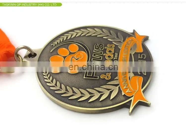 New design custom metal craft , sports metal medal , custom cycling tour medal ribbons
