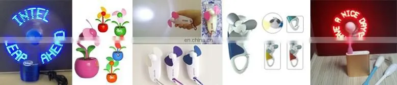Most Fashion DIY Creative smart programmable hand light mini advertising fan