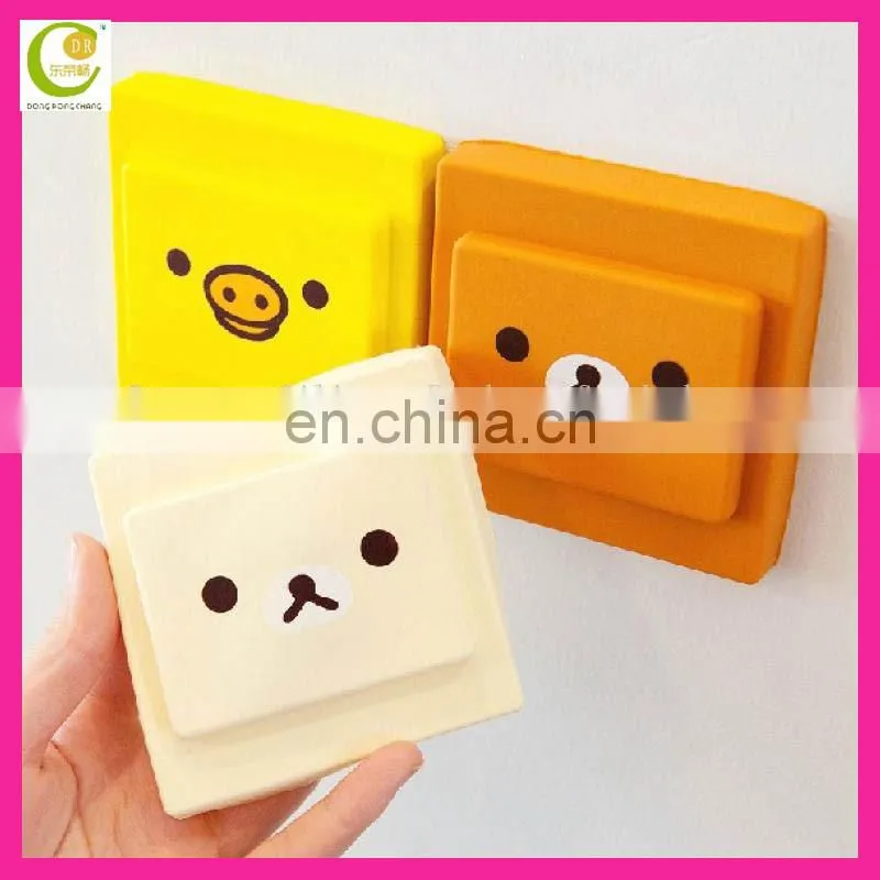 Europe CE standard factory new coming excellent design panda face silicone emergency switch cover