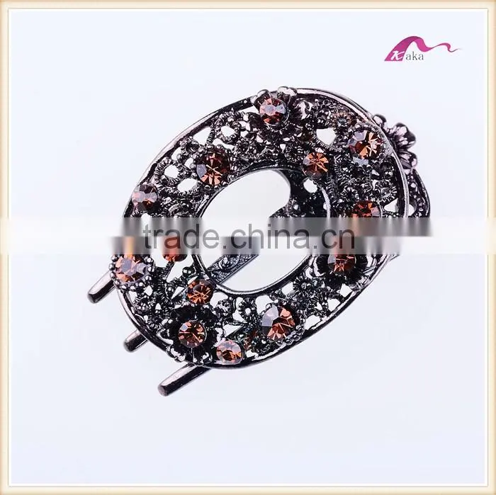 Vintage Women Decorative Crystal Hair Comb Clips Accessories
