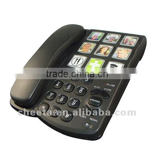 landline speaker big button telephone with picture for seniors