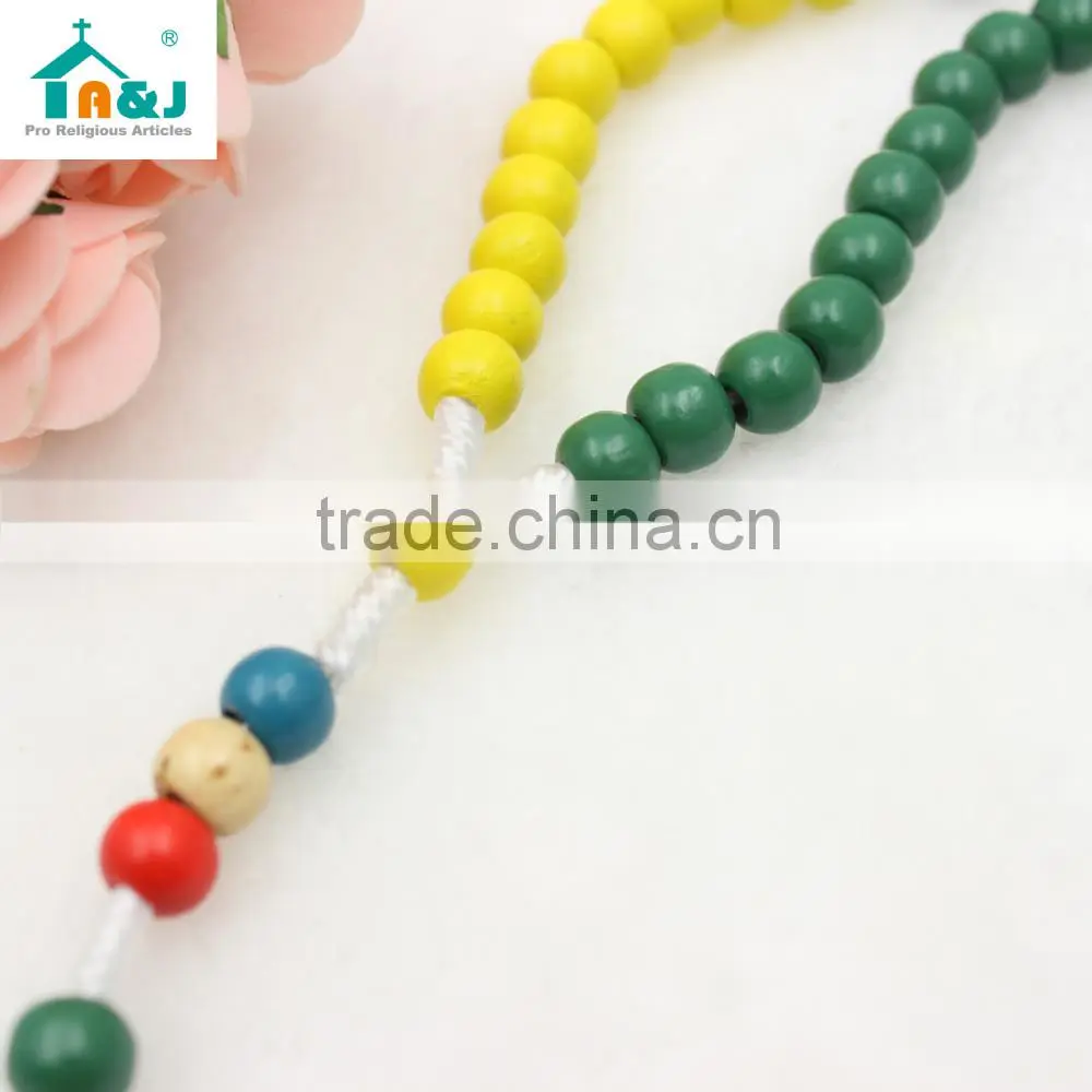 A&J Missionary Wooden Round Rosary