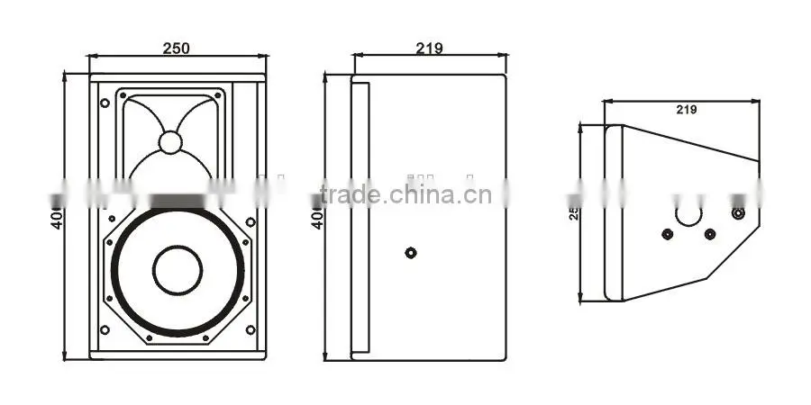 professional sound speakers system speaker box for Conference room, passive speakers subwoofer