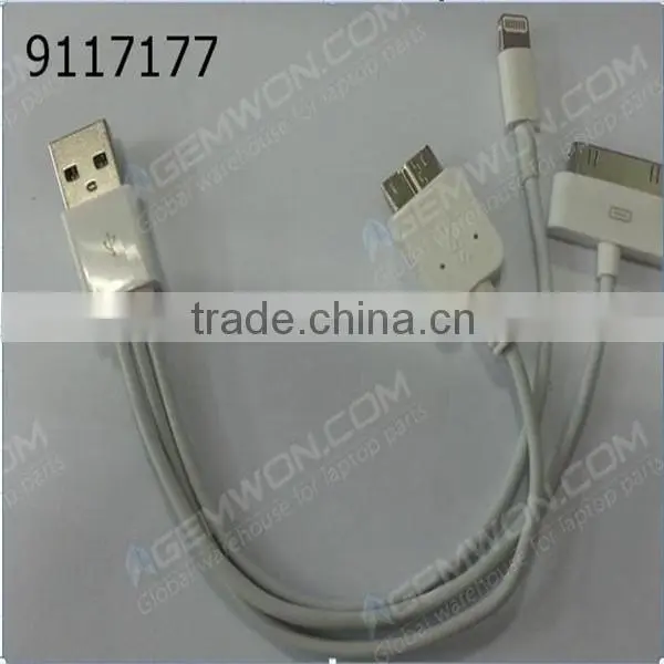 High Quality ! 3 in 1 Micro Super-speed USB data cable for Samsung Note3 I5 for apple