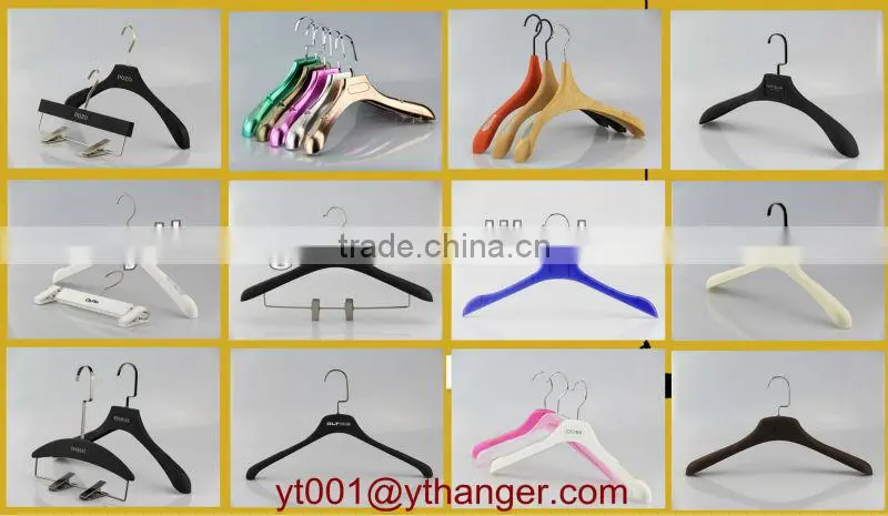 black coathangers high quality soft finish coat hangers