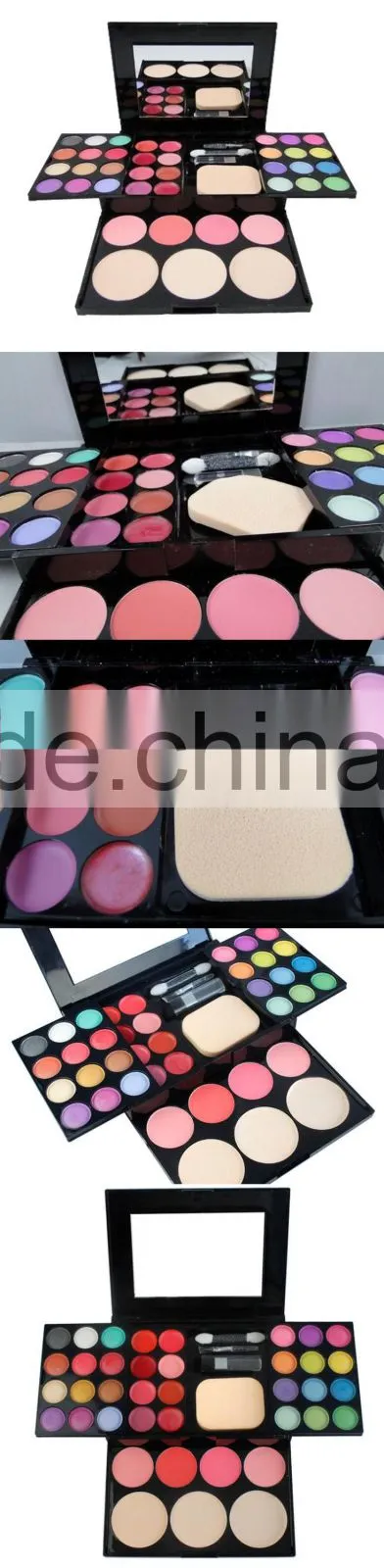 Wholesale 32 colors professional makeup Eyeshadow face powder with blusher