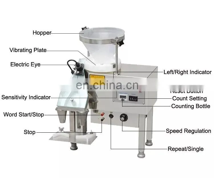Semi Auto Counter Automatic Pill Softgel Tablet Capsule Counting Machine For Bottle Filler type capsule counting machine