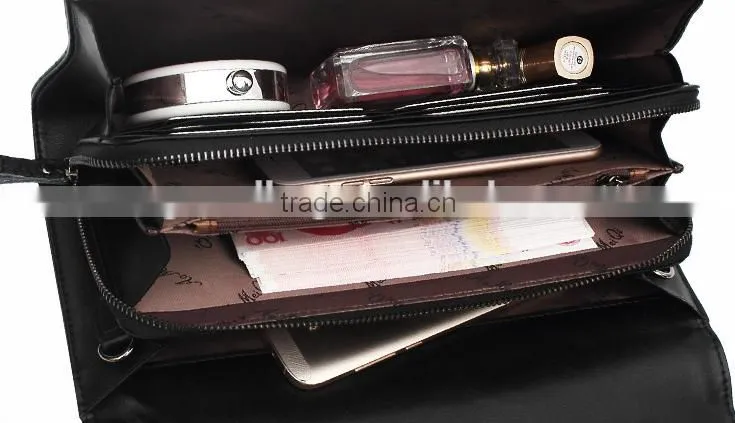 2016New arrival luxury crocodile pattern leather women clutch bag evening clutch bag soulder bag for women