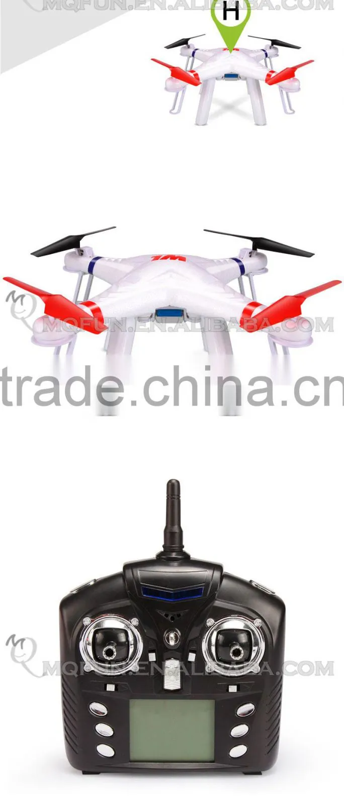 Mini Qute RC remote control flying Helicopter Quadcopter Headless WiFi image transmission Educational electronic toy NO.V353N