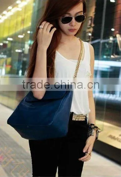 2012 new fashion soft leather party handbag