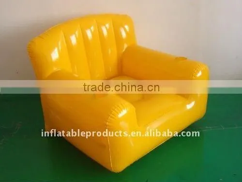 inflatable pvc red beach cushion
