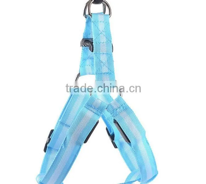 factory supply stock wholesale pet dog harness LED pet harness