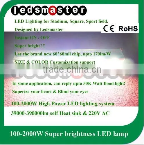 Super bright! 1000W-2000W high lumen led flood light