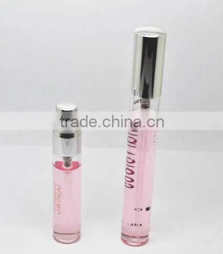 5ml 10ml tube glass atomizer with metal pump sprayer