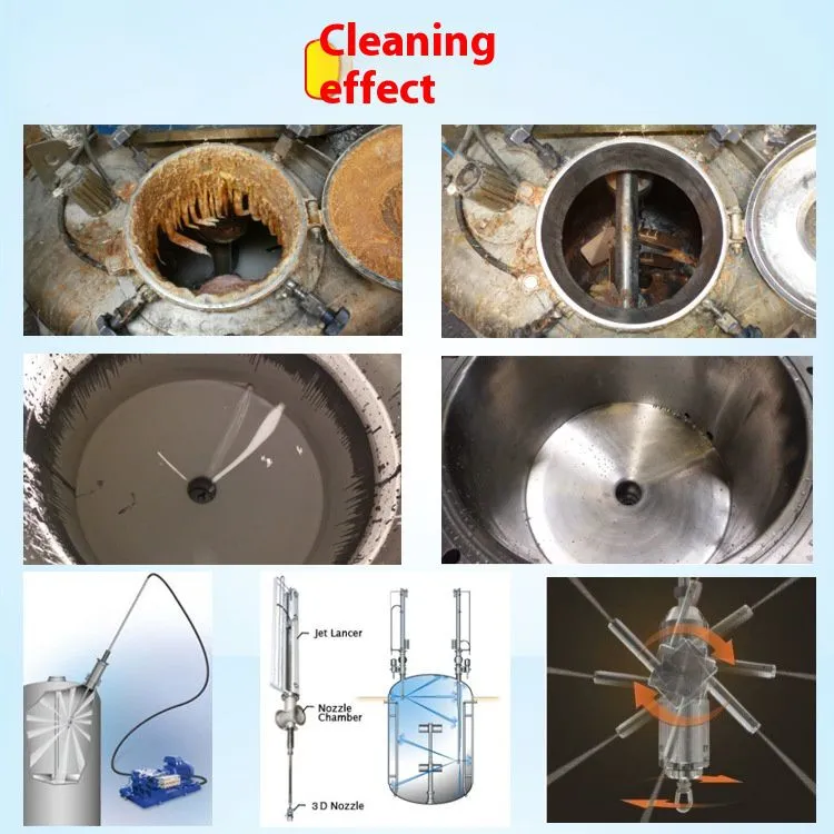 New Automatic High-Pressure Water Jet Cleaning Machine Three-Dimensional Rotating Nozzle for Chemical High Pressure Cleaning