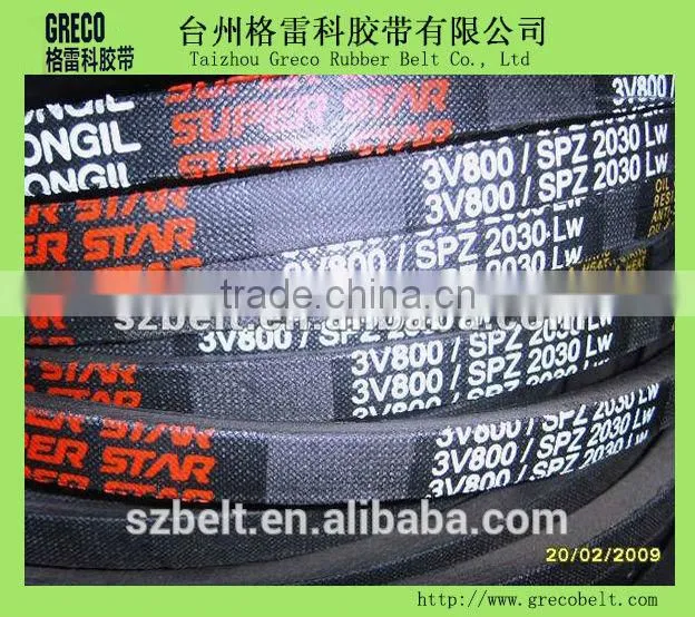 Wrapped V belt 3V