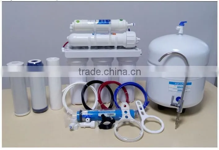 home pure drinking 5 stage reverse osmosis water filter system with UV lamp