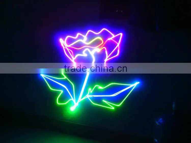 High power laser light 2W Animation Laser RGB Full Color AC110V -240V , 3D DMX512 Stage Laser Lighting 2000mw