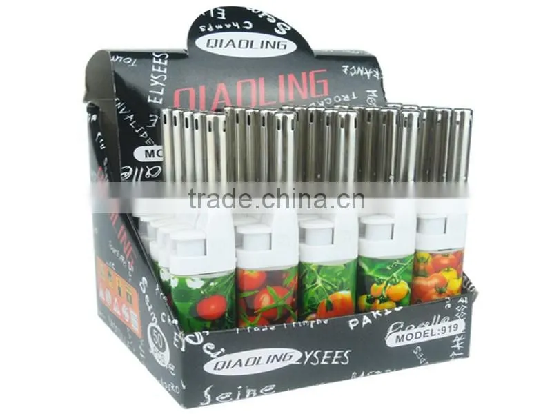 cheap price and best quality refillable BBQ lighter, gas kitchen lighter with different pictures