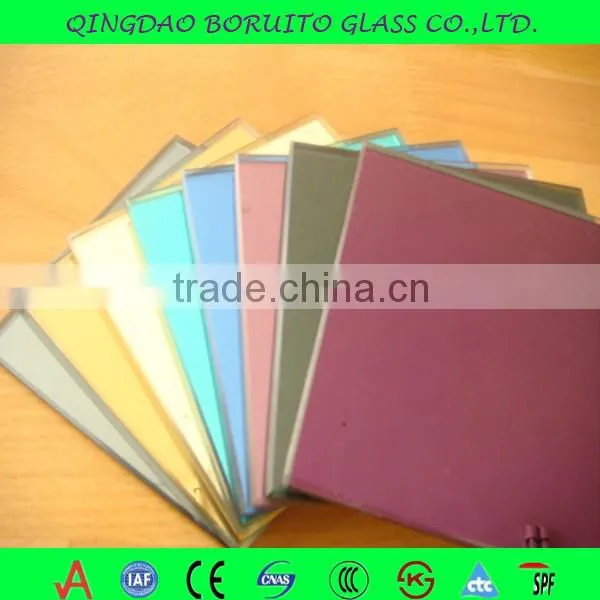 8mm bronze coated reflective glass from China Supplier