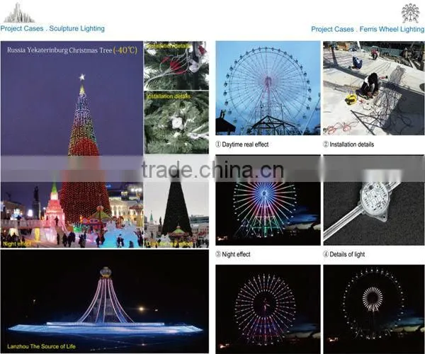 IP68 waterproof LED pixel light used for outdoor building decorations