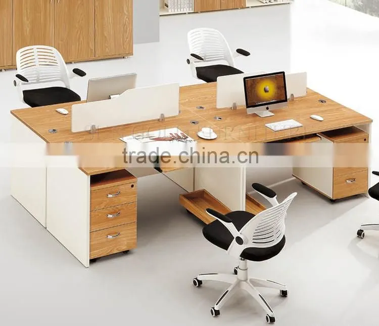 New model office 4 person workstation partition design (SZ-WSB347)