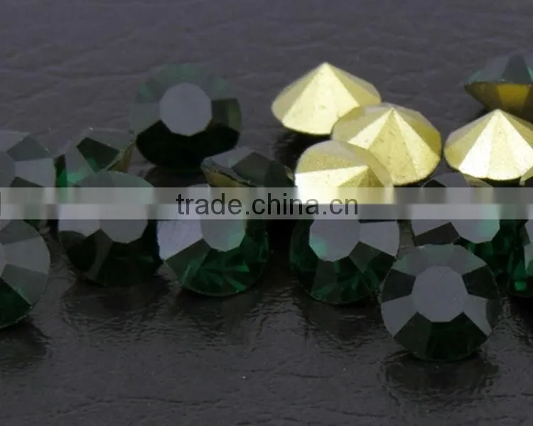 China round Point back rhinestone, foiled back mc Chatons, mc stones for Jewellery