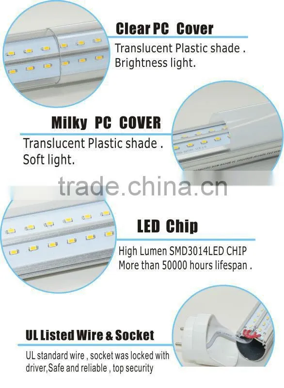 Double PCB led tube integrated led tube V Shape T8 Led Tube cooler light