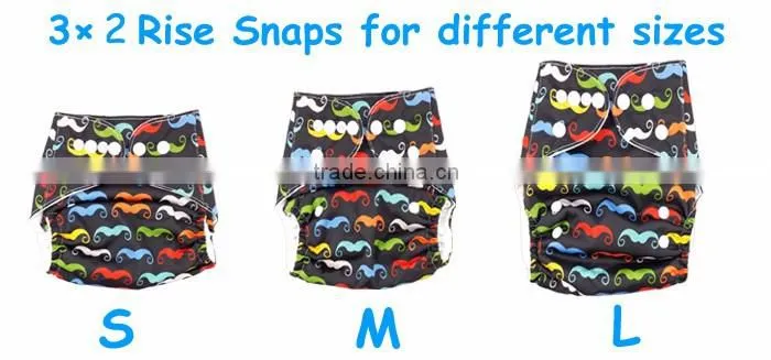 Reusable cloth babies diapers washable breathable OEM nappies wholesale
