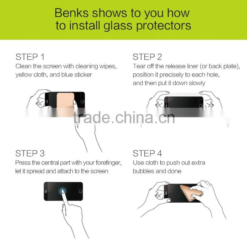 For iPhone 6 Benks Magic 0.3MM Protector 2.5D OKR+PRO Privacy Full Cover Tempered Glass Screen Protector For iPhone 6s TB-0198