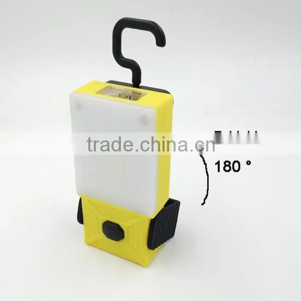 3W COB And 6 SMD Magnetic LED Work Light Poweredy By Dry Battery